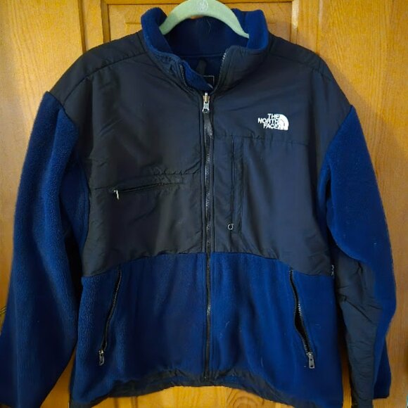The North Face large Denali fleece black and blue PolarTec - Picture 1 of 5